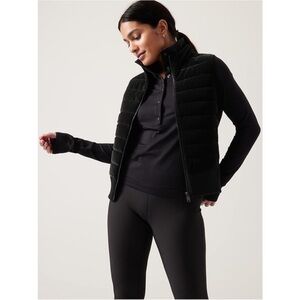 Athleta Hanover Hybrid Vest XL Black NWT